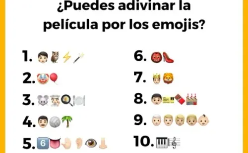 ¡Adivina la película con emojis!