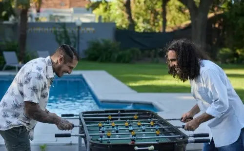 Juan Pablo Sorín participa en la serie (Foto: Netflix)