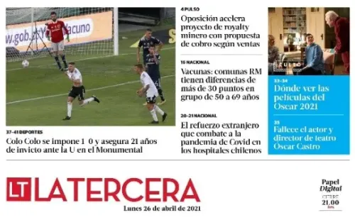 La Tercera | Foto: captura