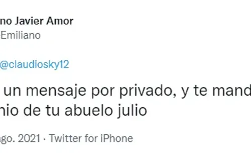 La notable respuesta de Emiliano Amor a la historia de su imitación. | Foto: Captura.