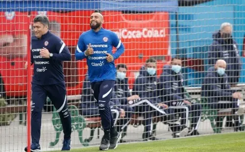 El Rey Arturo se prepara para jugar en el Monumental. (Foto: ANFP)