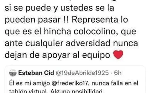 El mensaje de Omar Carabalí en Twitter. | Foto: Captura.