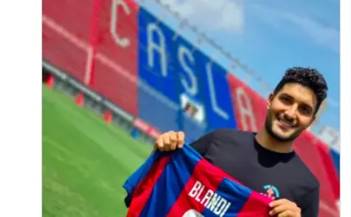 San Lorenzo anunció a Nicolás Blandi como su nuevo refuerzo / FOTO: San Lorenzo