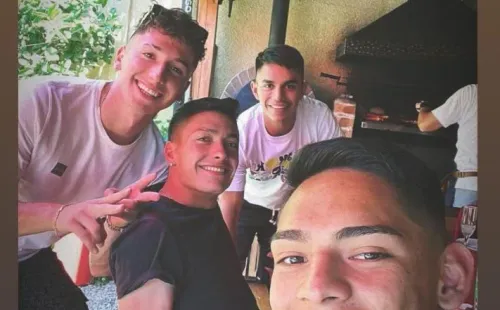 Los jugadores de Colo Colo despiden a Luciano Arriagada | Imagen: Instagram Luciano Arriagada