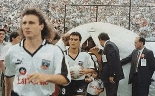 Marcelo Barticciotto siendo parte del equipo que inauguró el Estadio Monumental en 1989 | Imagen: Archivo