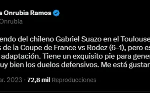 Gabriel Suazo acapara elogios en Francia