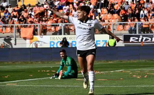 Leonardo Gil hizo el gol del triunfo de Colo Colo. Imagen: Pedro Tapia/Photosport