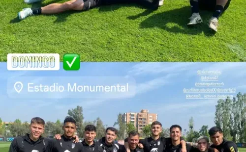 El plantel de Colo Colo entrenando en el Monumental