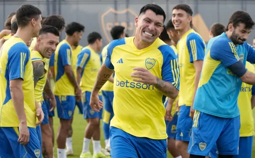 Medel, en Boca. (Prensa CABJ)