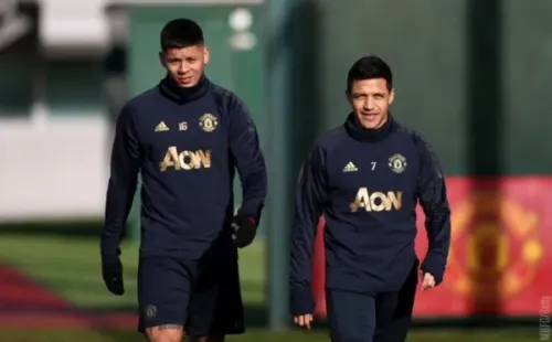 El chileno llegó con el argentino Marcos Rojo (Getty)