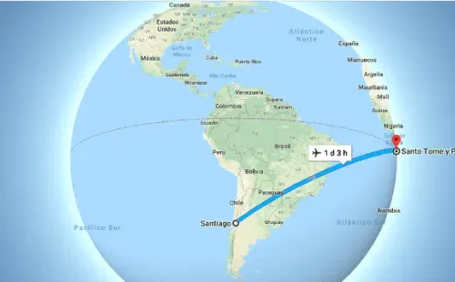 Esta es la distancia en vuelo que tendrá que recorrer Leal si lo convoca su país