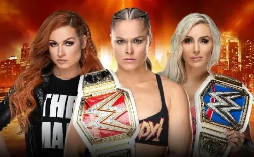 Campeonato Femenil de Raw y SmackDown: Ronda Rousey (C) vs. Becky Lynch vs. Charlotte Flair