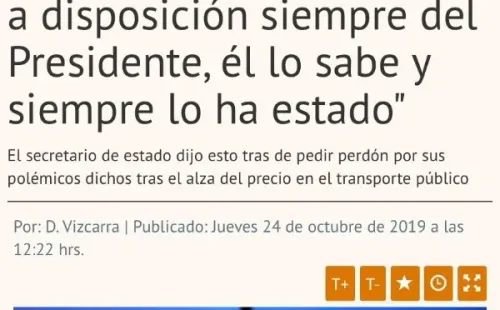 Luego cargó con Juan Andrés Fontaine, ministro de Economía que llamó a “madrugar” para tener una tarifa menor en la locomoción.