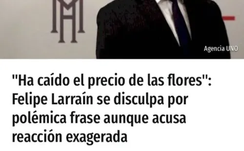 También pidió la cabeza de Felipe Larraín, ministro de Hacienda que dio como buena noticia que bajaron las flores “para los románticos”.