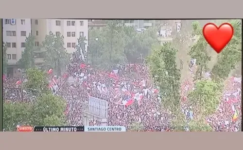 Se conmovió con la marcha más grande de la historia.