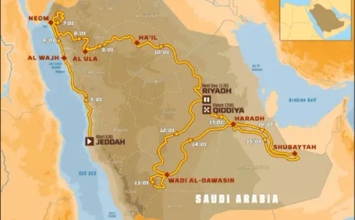 El recorrido del Dakar 2020