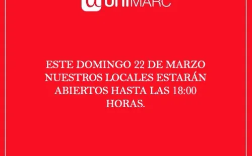 Unimarc irá informando día a día.