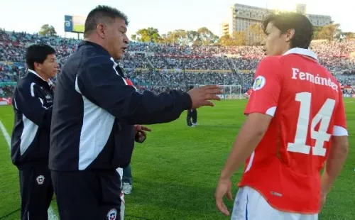 Borghi también dirigió a Fernández en la selección chilena. (Agencia Uno)