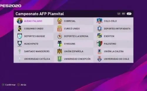Los 18 equipos chilenos