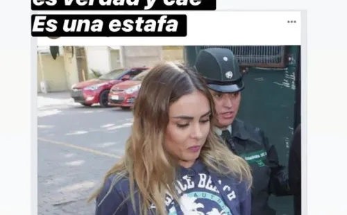 Este es el mensaje que circula en Facebook con su foto.