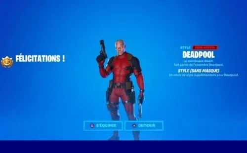 Skin de Deadpool sin máscara