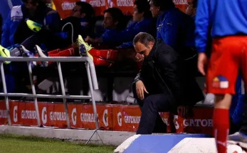 Martín Lasarteaquel día del partido con Sao Paulo ante Universidad Católica por la Copa Sudamericana. (Foto: Agencia Uno)
