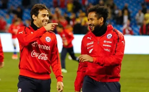 Jorge Valdivia y Jean Beausejour las vivieron todas en la Roja. (Foto: Agencia Uno)