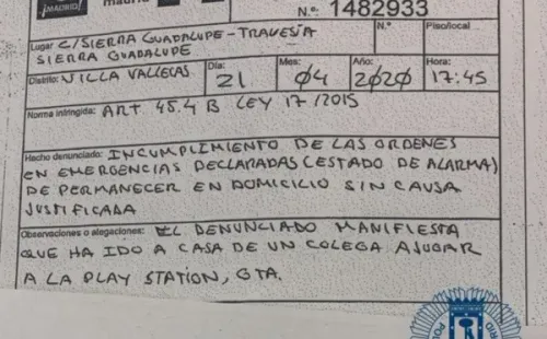 Parte de la Policía de Madrid