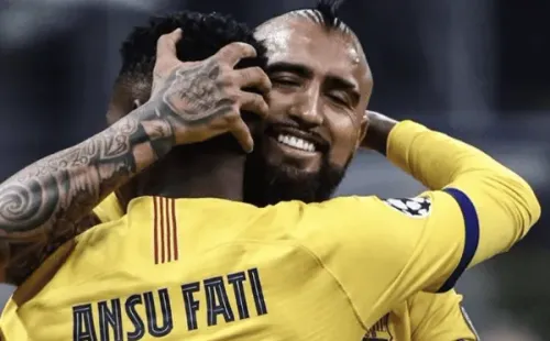 Ansu Fati, la joven promesa del Barcelona, saludó a Arturo Vidal en su cumpleaños