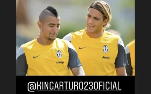 Alessandro Matri, ex atacante de la Juventus, dejó su cariño para Arturo Vidal en su cumpleaños.