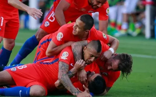 La goleada por 7-0 ante México es uno de los recuerdos más importantes de la Roja en aquella Copa América Centenario de 2016. Foto: Agencia Uno