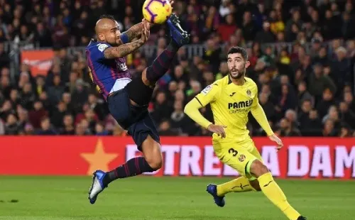 Arturo Vidal en Barcelona vs Villarreal