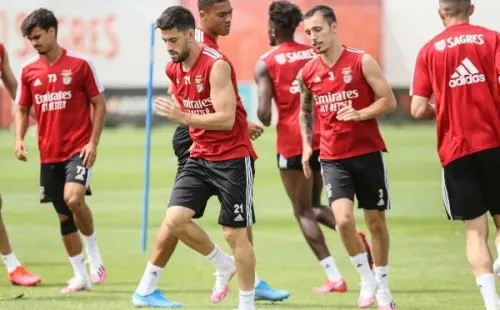 Los jugadores del Benfica ya llevan entrenando varios días con normalidad y la liga tuvo el visto bueno para volver. (Foto: Benfica Twitter)