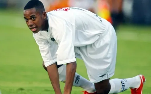 Robinho en sus inicios en Santos