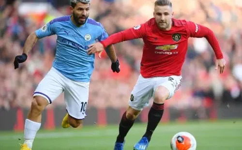 Kun Agüero en el Manchester City.