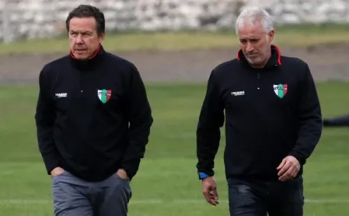 Ítalo Traverso junto a Ivo Basay en Palestino (Agencia Uno)
