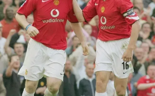 Roy Keane y uno de sus encontrones en Manchester United