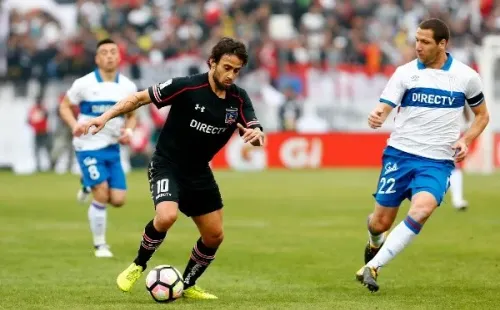 Luciano Aued ante Colo Colo (Agencia Uno)