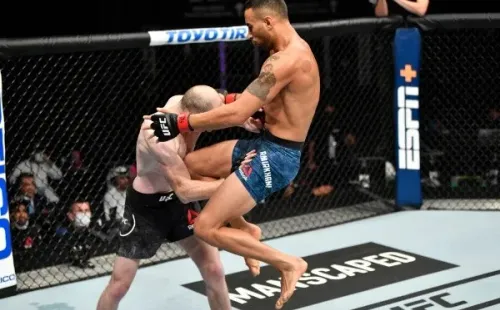 Makwan Amirkhani salió con todo y tardó solo tres minutos en llevarse la victoria. Foto: Getty Images