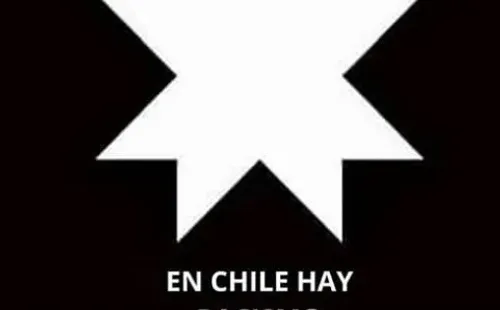 La imagen contra el racismo y en apoyo del pueblo mapuche que se ha viralizado en redes sociales.