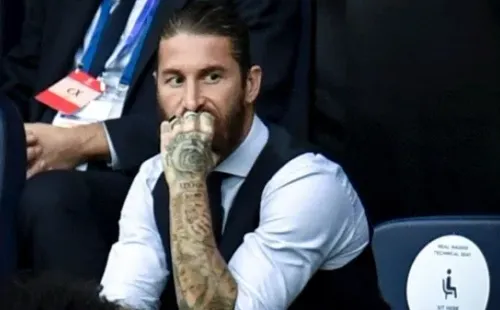 Ramos destrozado luego de la derrota del Real Madrid (Getty Images)