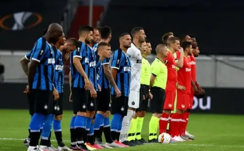 Inter vs. Bayer Leverkusen en Düsseldorf.