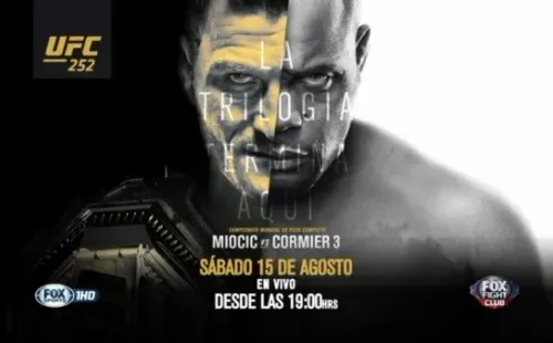 Toda la emoción del UFC 252: Miocic vs. Cormier 3 la podrás vivir este sábado por las pantallas de Fox Sports 1.