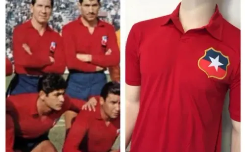 La camiseta de la selección chilena 1962.