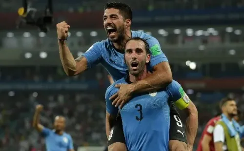 Luis Suárez y Diego Godín en Uruguay