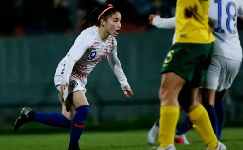 Javiera Grez en la selección chilena.