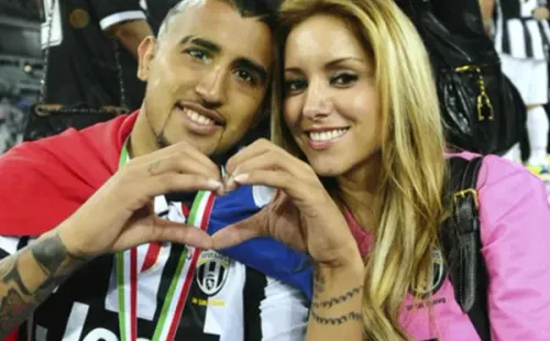 Marité Matus junto a Arturo Vidal