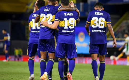 Tras dos partidos sin ganar, Boca logró llevarse los tres puntos ante el Defensa y Justica de Sebastián Beccacece. (Foto: Getty)