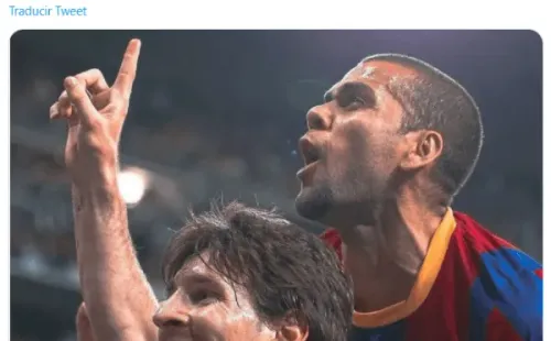 Publicación de Dani Alves contra la Superliga