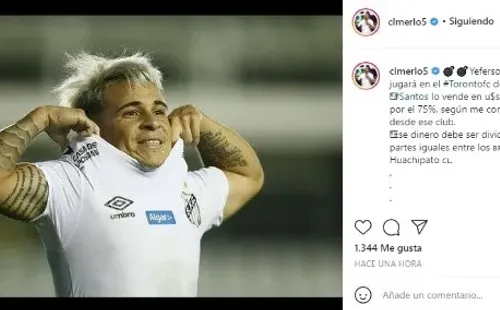 Adelantan que Huachipato y Santos ya tienen acuerdo: Soteldo jugará en el Toronto FC de la MLS.